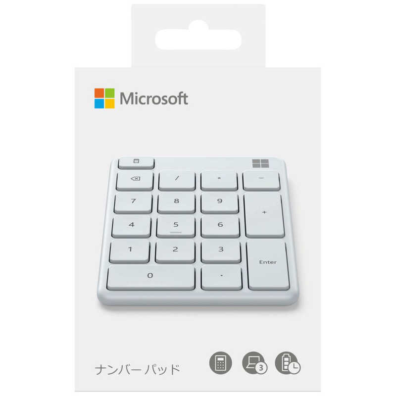 マイクロソフト　Microsoft マイクロソフト　Microsoft テンキー Number Pad グレイシア [Bluetooth /ワイヤレス] 23O-00018 23O-00018