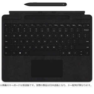 マイクロソフト　Microsoft Surface Pro スリム ペン付き Signature キーボード ブラック 25O-00019