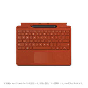 マイクロソフト　Microsoft Surface Pro X Signature キーボード スリム ペン付き 25O-00039 ポピｰ レッド