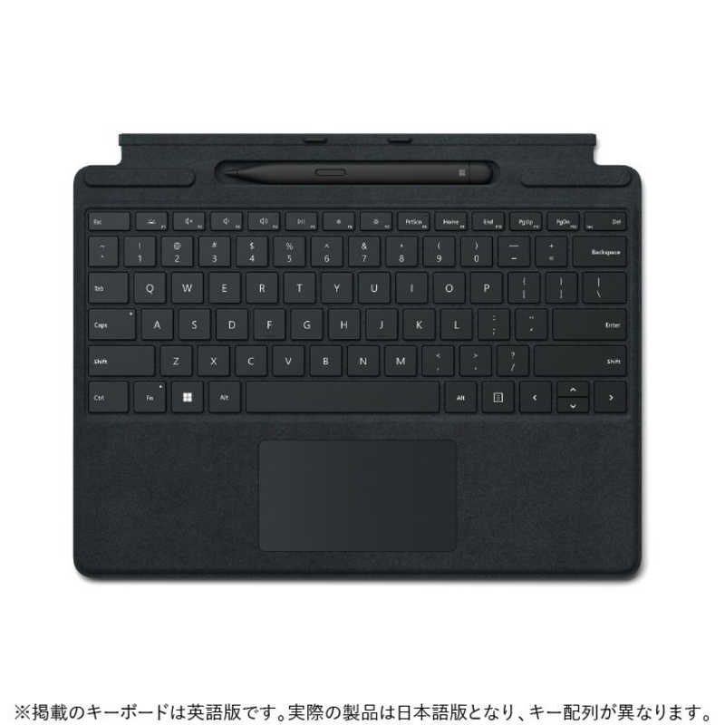 マイクロソフト　Microsoft マイクロソフト　Microsoft Surface Pro スリム ペン2付き Signature キーボード ブラック 8X6-00019 8X6-00019