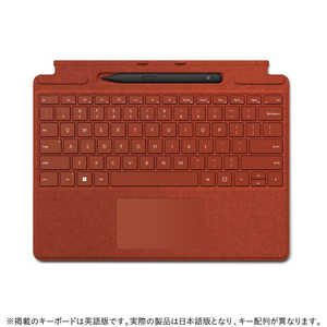 マイクロソフト Microsoft Surface Pro スリム ペン2付き Signature キーボード ポピー レッド 8X6-00039 マイクロソフト Microsoft Surface Pro スリム ペン2付き Signature キーボード ポピー レッド 8X6-00039