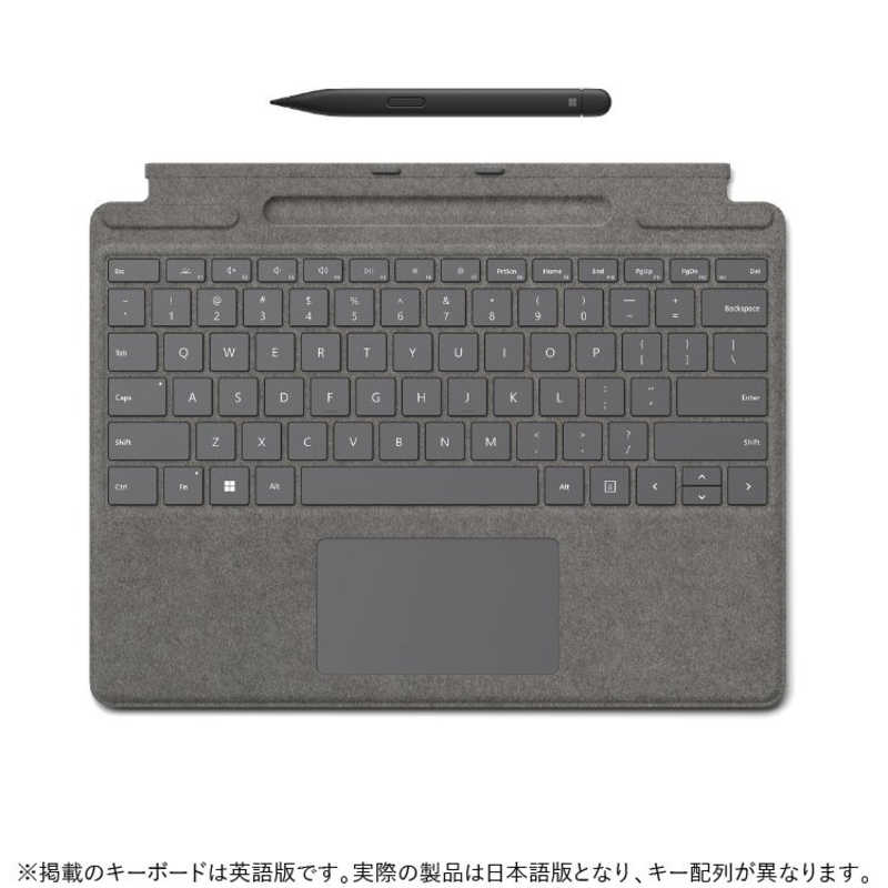 マイクロソフト　Microsoft マイクロソフト　Microsoft Surface Pro スリム ペン2付き Signature キーボード プラチナ 8X6-00079 8X6-00079