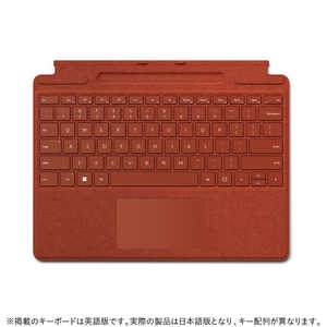 マイクロソフト Microsoft Surface Pro Signature キーボード ポピー レッド 8XA-00039