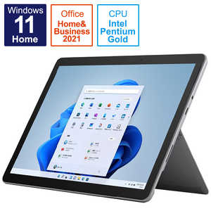 ＜コジマ＞ マイクロソフト Microsoft Microsoft Surface Go3 SSD 128GB メモリ 8GB Intel Pentium プラチナ プラチナ 8VA00015