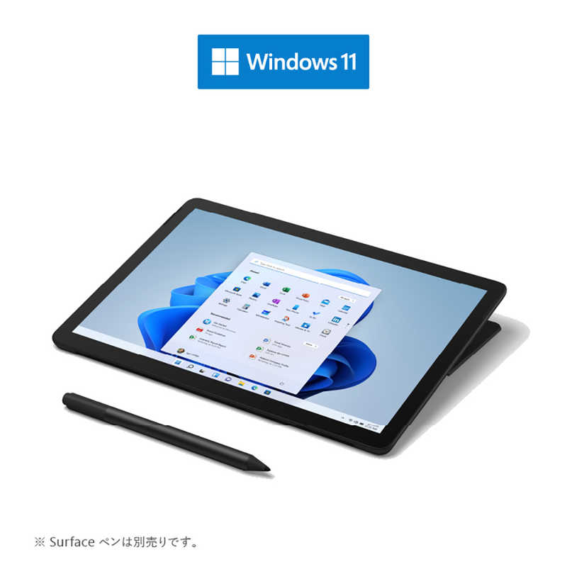 マイクロソフト　Microsoft マイクロソフト　Microsoft Surface Go 3 ブラック [10.5型/intel Pentium/メモリ：8GB/SSD：128GB] 8VA-00030 8VA-00030