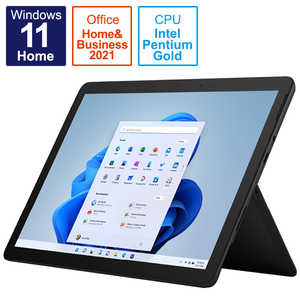 ＜コジマ＞ マイクロソフト Microsoft Microsoft Surface Go 3 ブラック [10.5型/intel Pentium/メモリ：8GB/SSD：128GB] ブラック 8VA00030画像