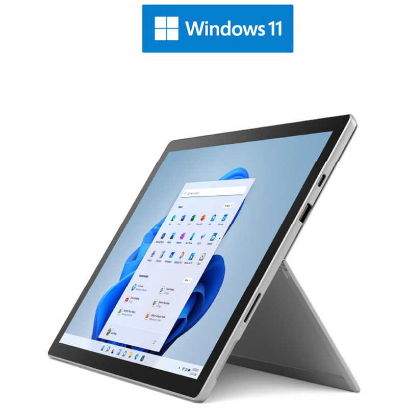 マイクロソフト　Microsoft マイクロソフト　Microsoft Surface Pro 7+ (12.3型/intel Core i5/メモリ：8GB/SSD：128GB/プラチナ) 282-00004 Windowsタブレット＋キーボード(ブラック) 282-00004 Windowsタブレット＋キーボード(ブラック)