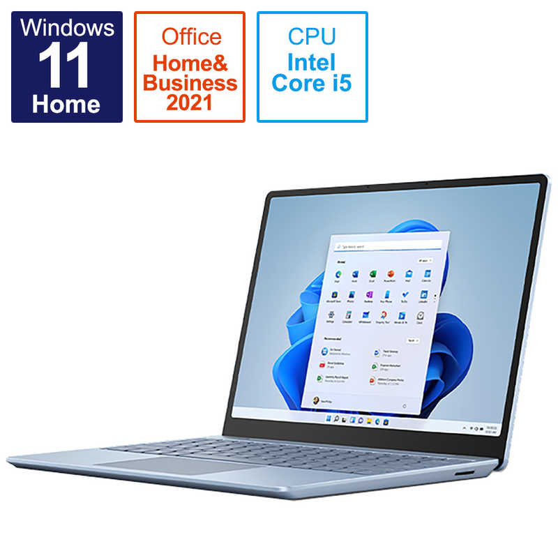 マイクロソフト　Microsoft マイクロソフト　Microsoft Surface Laptop Go 2 アイスブルー [intel Core i5 /メモリ：8GB /SSD：256GB/2022年6月発売] 8QF-00018 8QF-00018