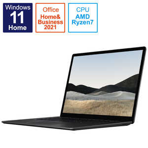 マイクロソフト　Microsoft 【アウトレット】Surface Laptop 4 15 R7/16/512(Win11/Office2021)　ﾌﾞﾗｯｸ TFF00080