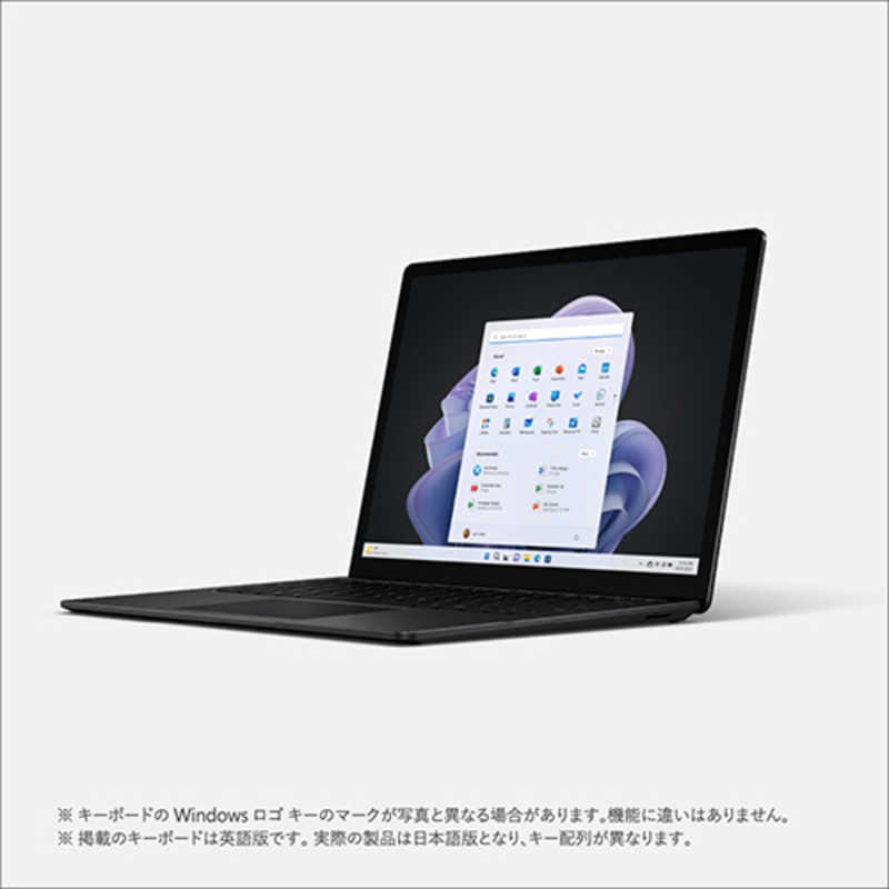 マイクロソフト　Microsoft マイクロソフト　Microsoft Surface Laptop 5 13.5インチ ブラック [Windows 11 Home/Core i5/メモリ:8GB/SSD:512GB] R1S-00045 R1S-00045