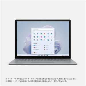 マイクロソフト　Microsoft Surface Laptop 5 15インチ プラチナ [Windows 11 Home/Core i7/メモリ:8GB/SSD:256GB] RBY-00020