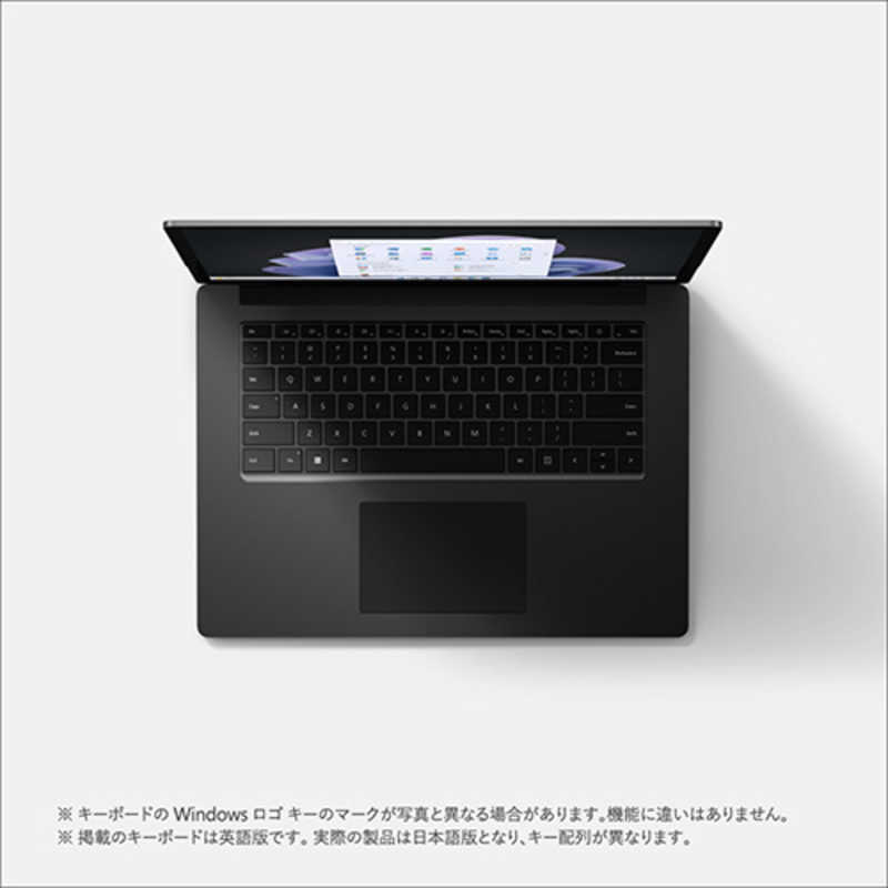 マイクロソフト　Microsoft マイクロソフト　Microsoft Surface Laptop 5 15インチ ブラック [Windows 11 Home/Core i7/メモリ:16GB/SSD:512GB] RIP-00045 RIP-00045