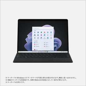 マイクロソフト　Microsoft 【アウトレット】Surface Pro 9 グラファイト [Windows 11 Home/Core i5/メモリ:8GB/SSD:256GB] QEZ-00028