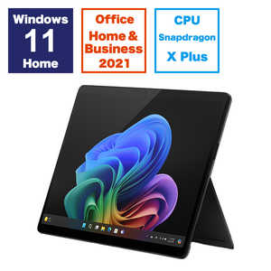 マイクロソフト　Microsoft Surface Pro 第11世代 [13.0型/Windows11Home/16GB/SSD512GB/Office] ブラック [ペン・キーボード別売] ZHY00029