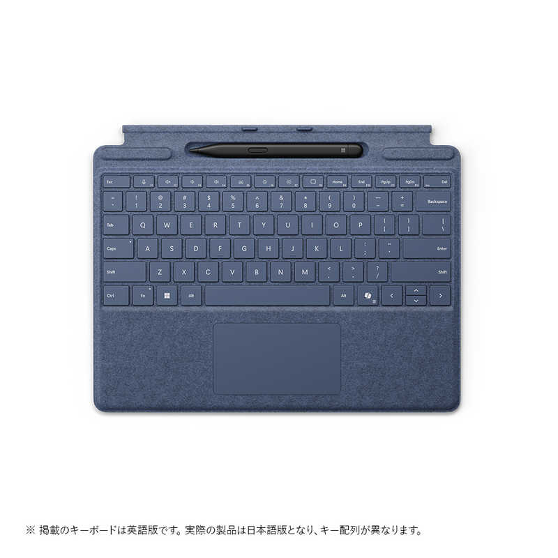 マイクロソフト　Microsoft マイクロソフト　Microsoft Surface Pro キーボード(ペン収納付き/スリム ペン付き) サファイア  8X600209 8X600209