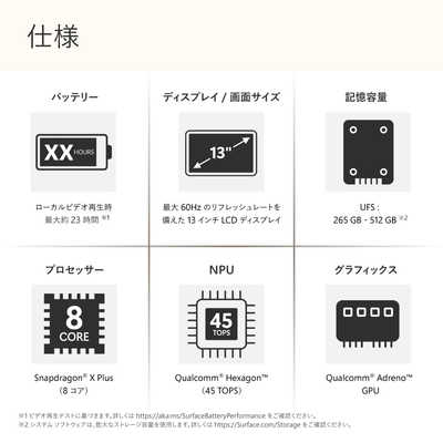 マイクロソフト Microsoft Surface Laptop 13インチ［Copilot＋ PC