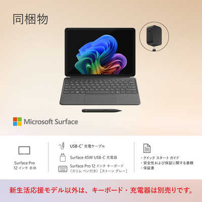 マイクロソフト Microsoft Surface Pro +キーボード(スリムペン付)+45W
