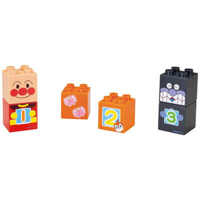 バンダイ BANDAI それいけ!アンパンマン ブロックラボ SLマンと123!す