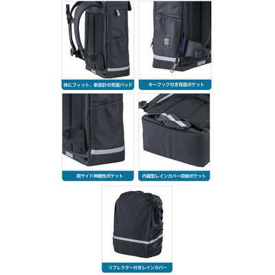 フットマーク RAKU SACK ORIGINAL2 101395 25L リュック 09ブラック  