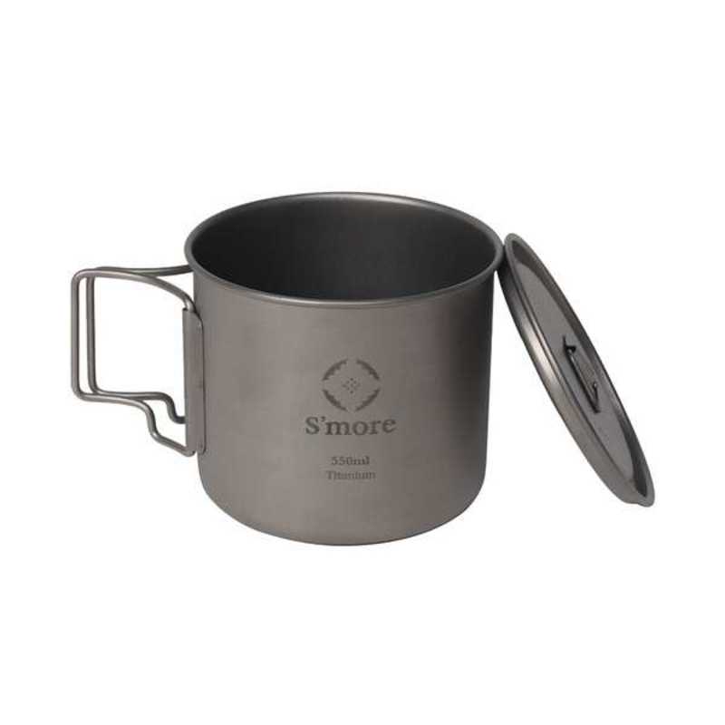 SMORE SMORE Titanium Mug with Lid 550 蓋付きチタンマグカップ(550mL)  SMOrsUT001MWLa550slv SMOrsUT001MWLa550slv