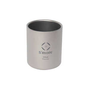 SMORE Titanium Double Cup 220 二重構造 チタンカップ(220mL)  SMOrsUT001DCa220slv