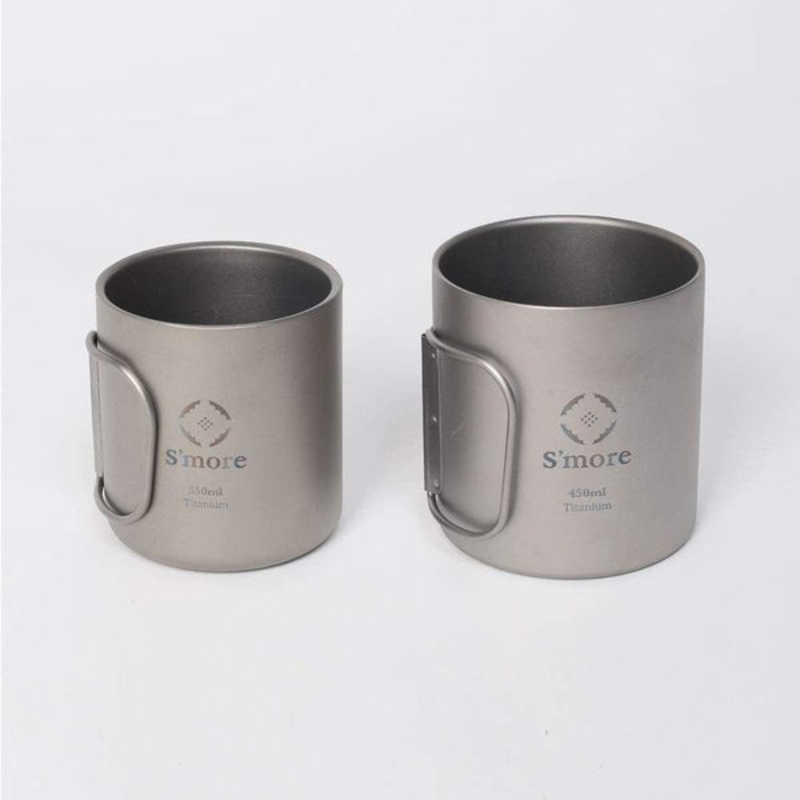 SMORE SMORE Titanium Double Mug 350 二重構造 チタンマグカップ(350mL) SMOrsUT001DMa350slv SMOrsUT001DMa350slv SMOrsUT001DMa350slv