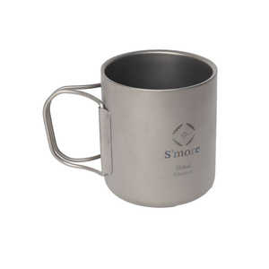 SMORE Titanium Double Mug 350 二重構造 チタンマグカップ(350mL) SMOrsUT001DMa350slv SMOrsUT001DMa350slv