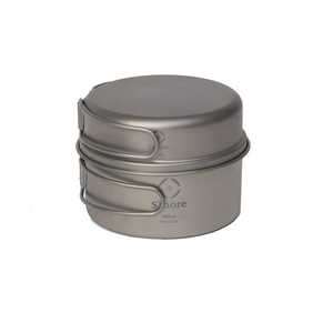 SMORE Titanium Cook Set チタンクッカー2点セット(S) T001CSaSslv SMORE Titanium Cook Set チタンクッカー2点セット(S) T001CSaSslv