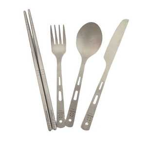 SMORE Titanium Cutlery Set チタニウム カトラリー セット SMOrsUT001CSaFslv SMORE Titanium Cutlery Set チタニウム カトラリー セット SMOrsUT001CSaFslv