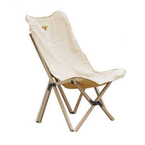 SMORE Woodi Pack Chair ウッディ パック チェア(53×58×81cm/ベージュ) SMOrsPC001aFbeg