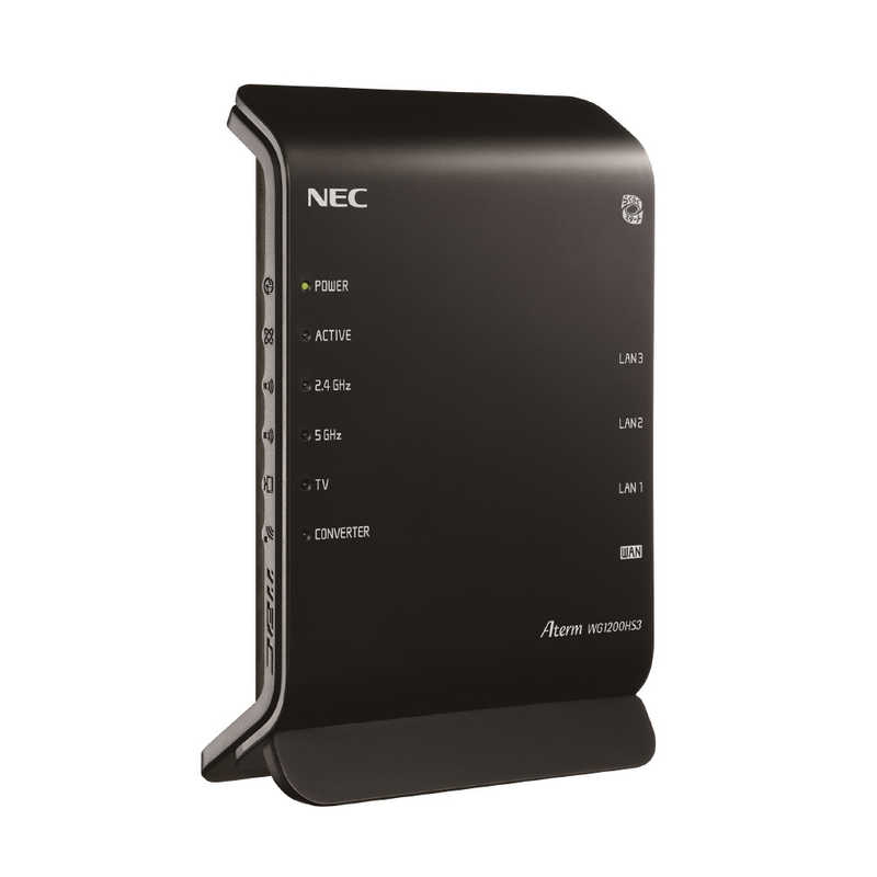 NEC NEC 無線LANルーター(Wi-Fiルーター) ac/n/a/g/b 目安：～4LDK/3階建 PA-WG1200HS3 PA-WG1200HS3