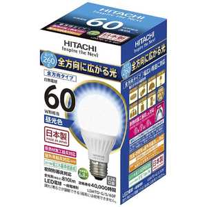 日立　HITACHI LED電球 [E26/昼光色/60W相当/一般電球形/全方向] LDA7D-G/S/60F