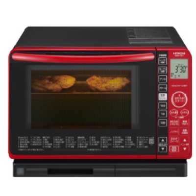 日立 HITACHI オーブンレンジ 「ヘルシーシェフ」 レッド 22L MRO-TS7