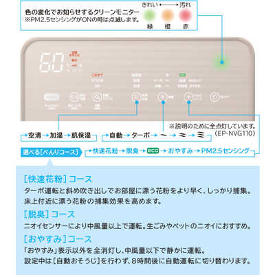 日立 HITACHI EPNVG90-N 加湿空気清浄機 自動おそうじ クリエア