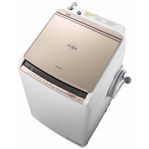 日立　HITACHI 縦型洗濯乾燥機 ビートウォッシュ 洗濯8.0kg 乾燥4.5kg ヒーター乾燥(水冷・除湿タイプ)  BW-DV80C シャンパン