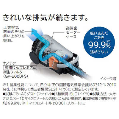 日立 HITACHI キャニスター掃除機 紙パック式 [パワーブラシ] CV 