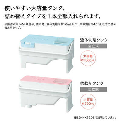 日立 ドラム式洗濯乾燥機 ビッグドラム 洗濯11kg/洗濯~乾燥6kg 左開き 液体洗剤・柔軟剤 自動投入 BD-SX110EL N ロゼシャンパン