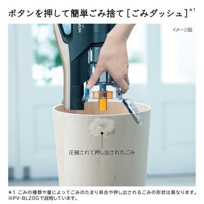 日立 HITACHI スティッククリーナー [サイクロン式 /コードレス] PV