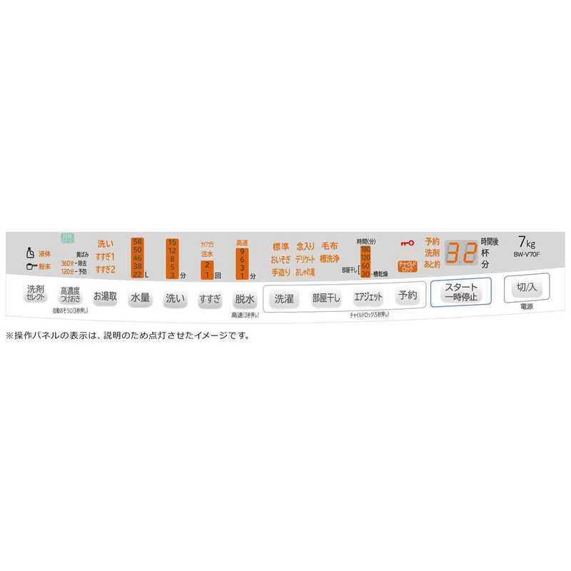 日立　HITACHI 日立　HITACHI 全自動洗濯機 ビートウォッシュ 洗濯7.0kg BW-V70F-W ホワイト BW-V70F-W ホワイト