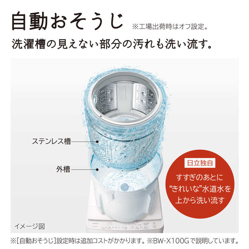 日立 HITACHI 全自動洗濯機 ビートウォッシュ 洗濯7.0kg BW-V70G-W 