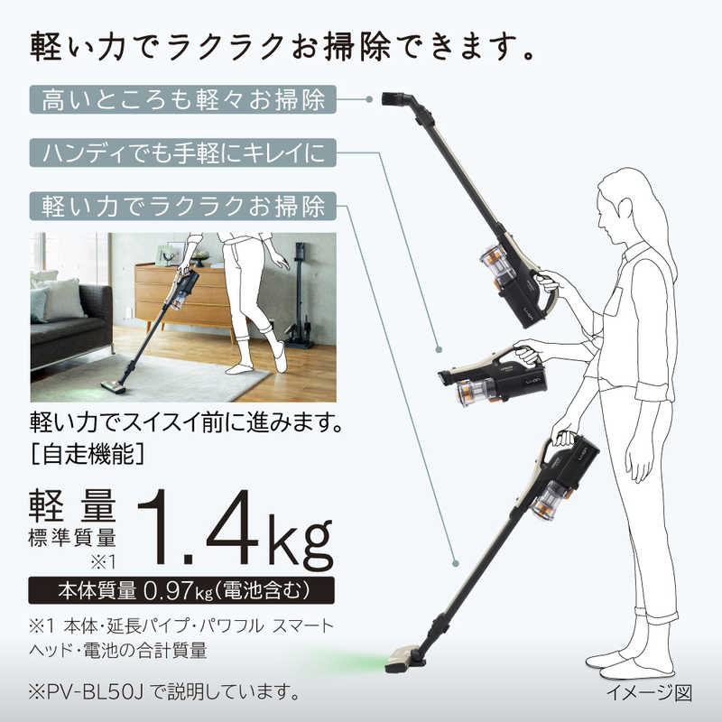 日立 HITACHI スティッククリーナー パワかるスティック [サイクロン式 