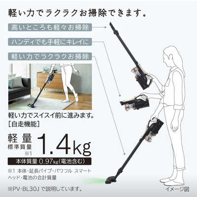日立 HITACHI スティッククリーナー [サイクロン式 /コードレス] PV