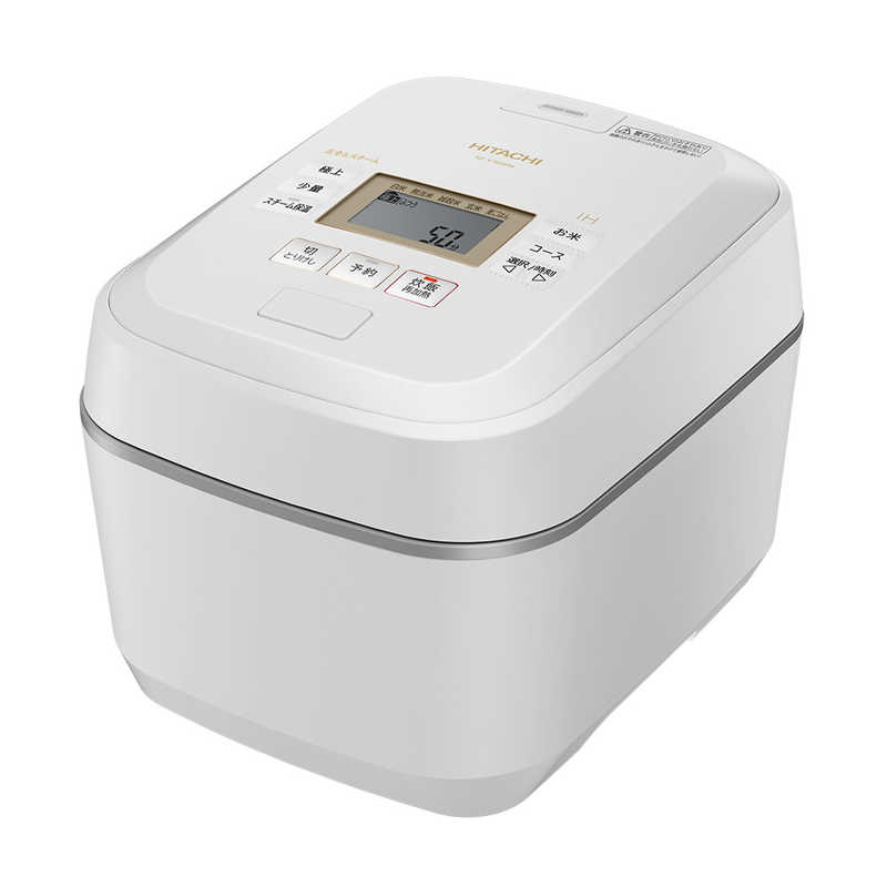 日立　HITACHI 日立　HITACHI 【アウトレット】炊飯器 5.5合ふっくら御膳  圧力IH 圧力＆スチーム フロストホワイト RZ-V100FM-W RZ-V100FM-W