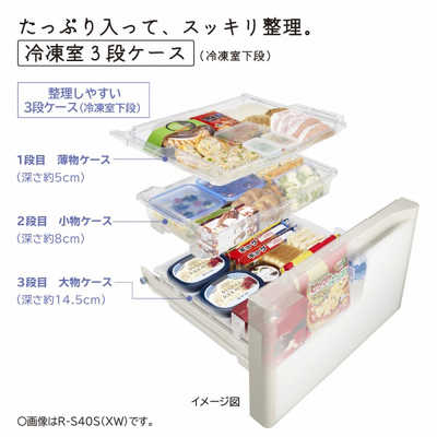 日立 R-S40S(XW) [クリスタルホワイト] 価格比較 - 価格.com