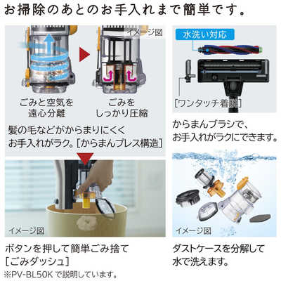 日立 HITACHI スティッククリーナー ライトゴールド [サイクロン式