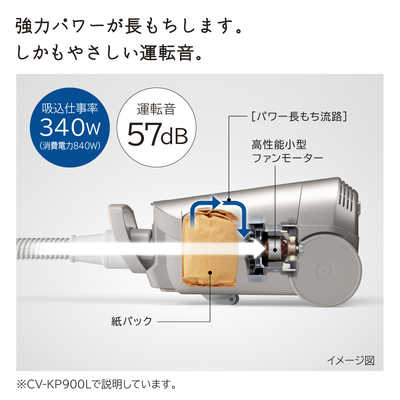 日立 HITACHI 紙パック式掃除機 ライトゴールド［紙パック式