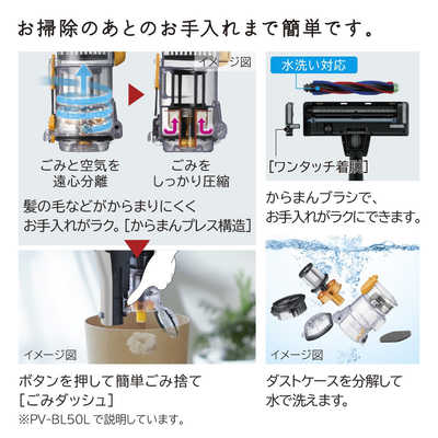 日立 HITACHI スティッククリーナー ［サイクロン式 /コードレス］ PV