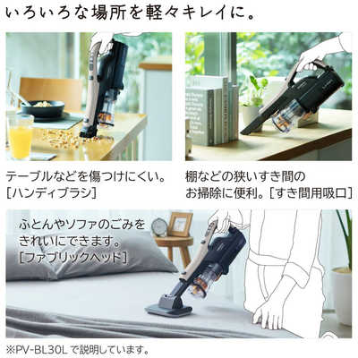 HITACHI コードレススティッククリーナー PV-BL30L C スティック型掃除機 PV-BL30L-C [サイクロン式 /コードレス] 日立