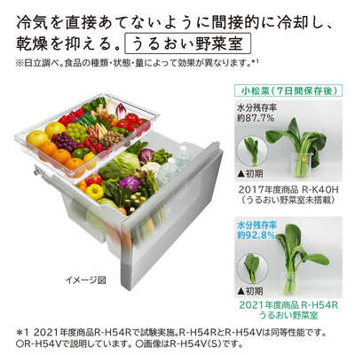 日立 HITACHI 冷蔵庫 6ドア Hタイプ 幅65cm 540L フレンチドア