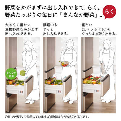 日立 HITACHI 冷蔵庫 6ドア 570L フレンチドア(観音開き) VWシリーズ